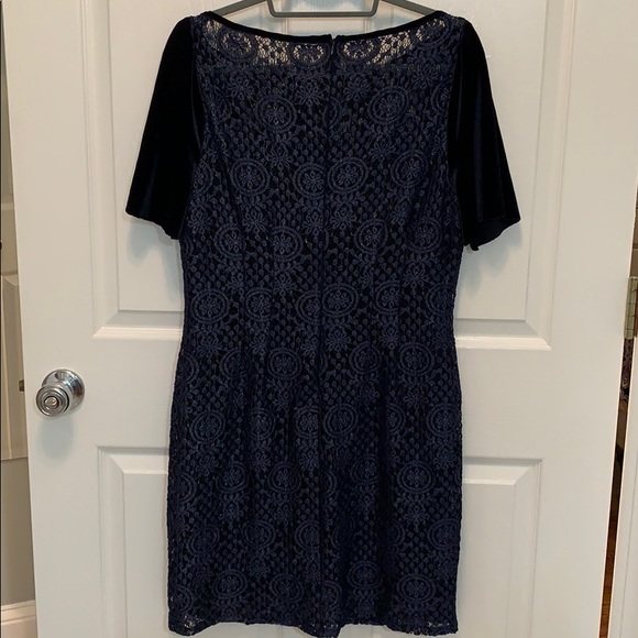 Tahari Blue Dress - Picture 2 of 4